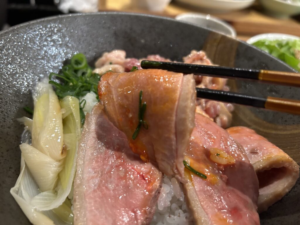 炭火鴨丼