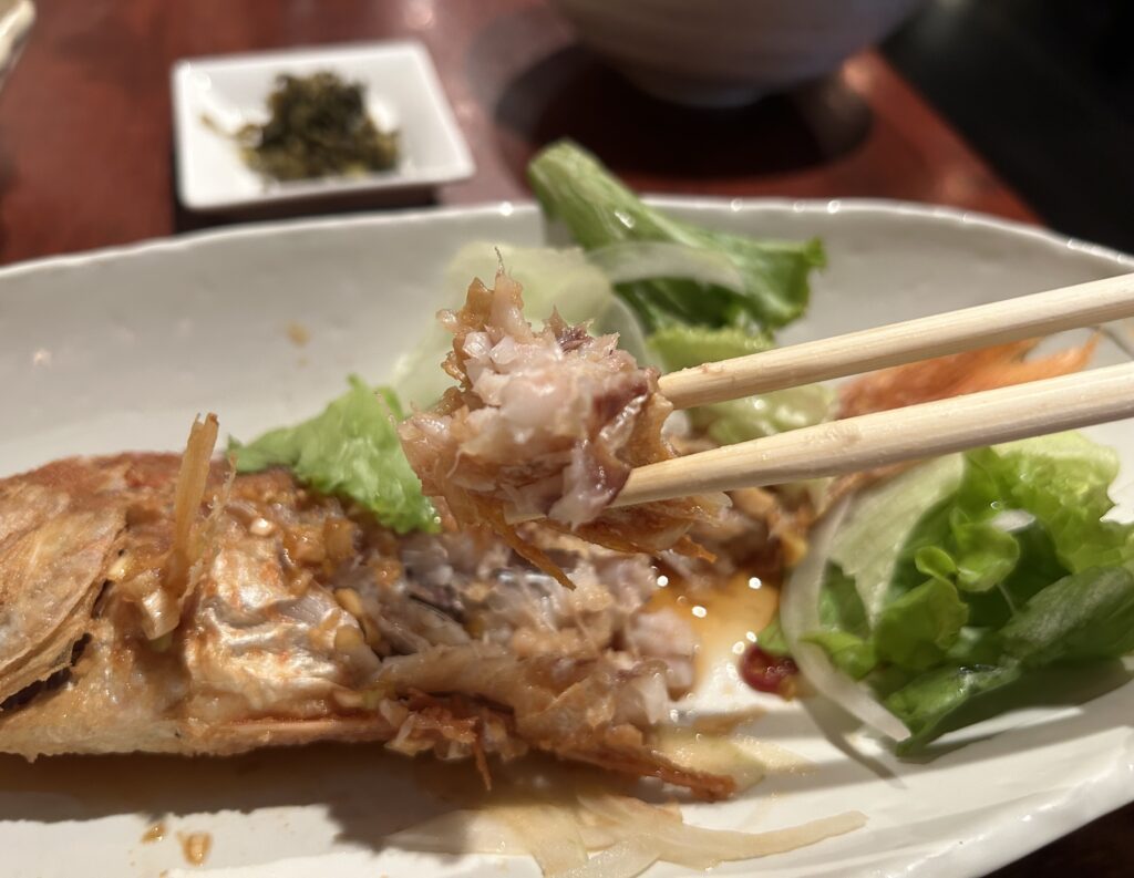 糸より唐揚げ 香味酢